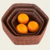 HIFADHI Basket Hexagon - Brown