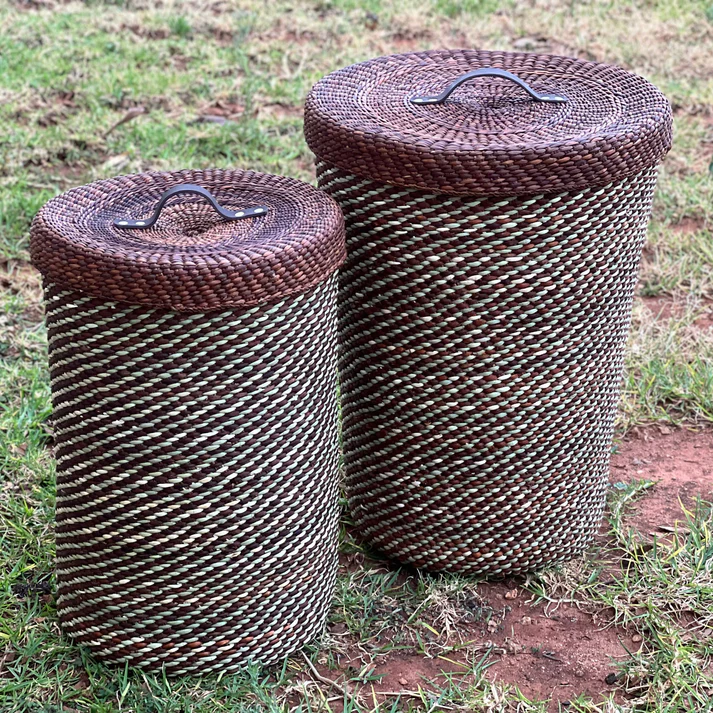 Tupia Laundry Hamper Brown and Natura